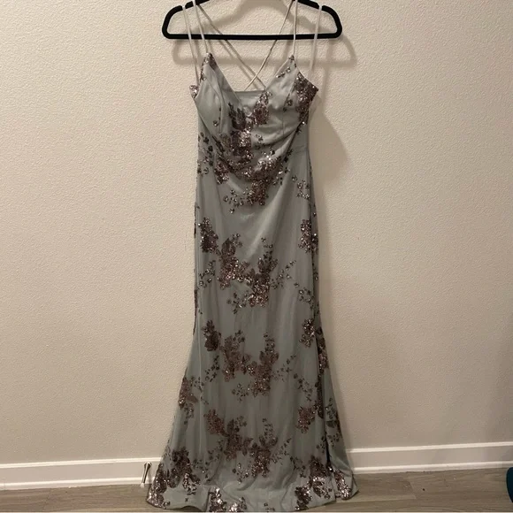 green emerald velvet dress Off the Shoulder Bridesmaid Dresses Slate Grey Tulle Cheap Bridesmaid  Dresses ARD1146 main image 0